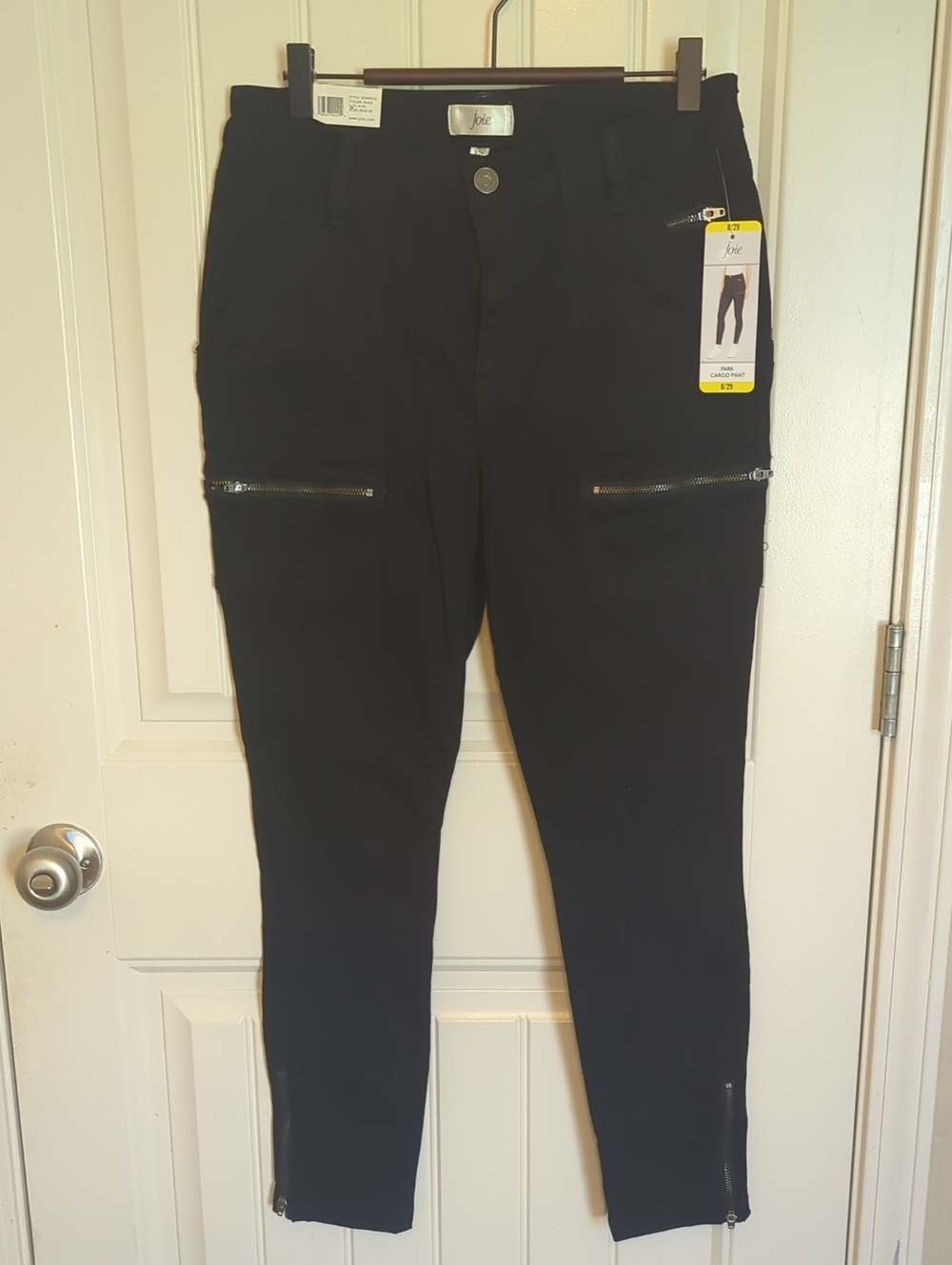Joie Black Skinny Zip-Pocket Women's Pants